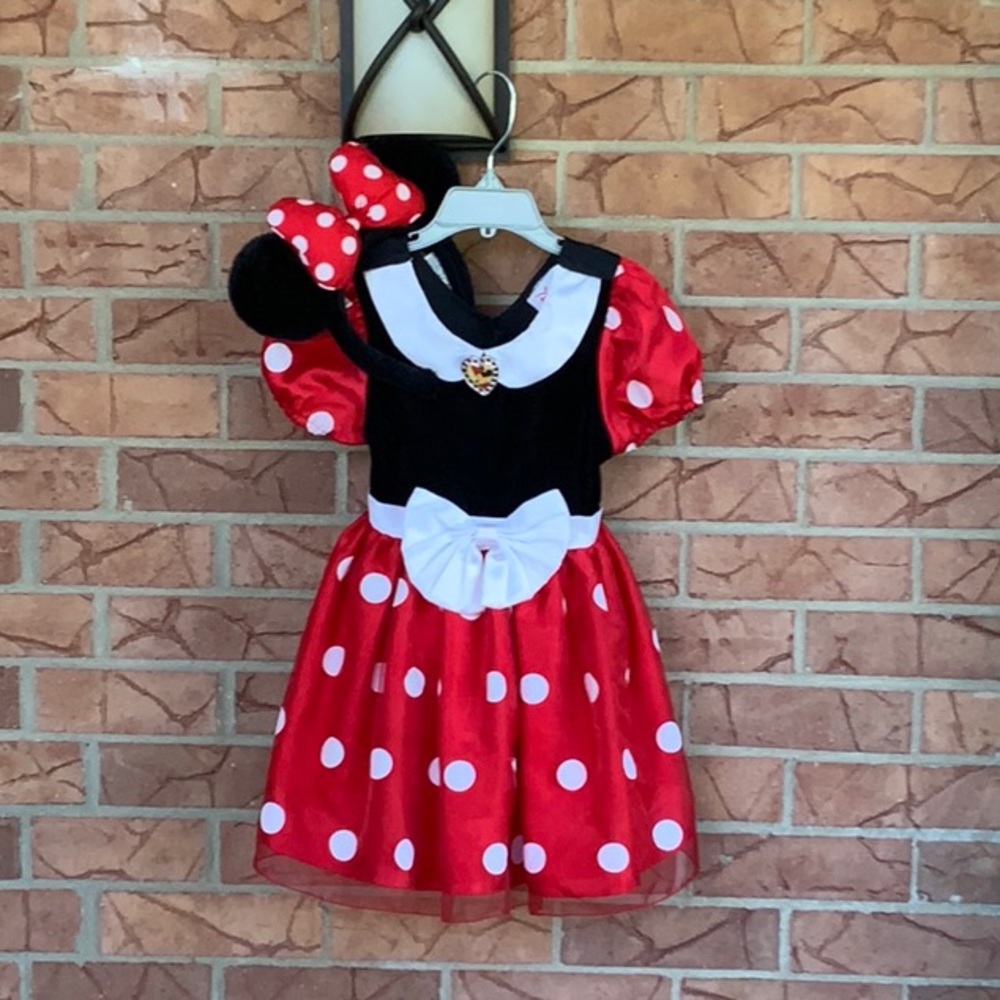 Disney Store Minnie Mouse Costume with Ears!!!